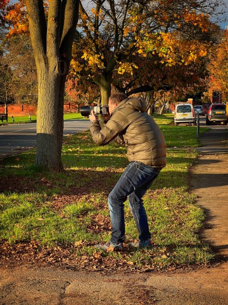 Cameraman filming