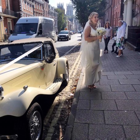 Bride arrives