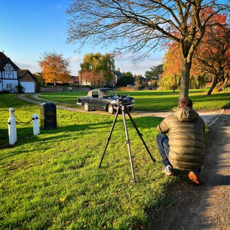 Cameraman filming Herald